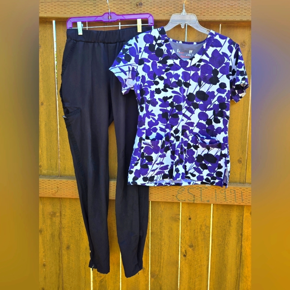 Womens Scrub Top And Pants Set